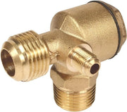 Compressore d'aria per messaggio 3 vie con valvola di ritorno a vite maschile con connettore tubo (1/2" * 1/2" * 1/2" * 1/8")