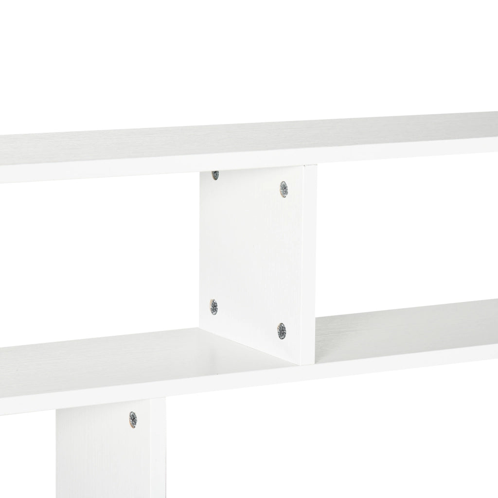 Libreria a Muro 4 Ripiani ¨C Xylo ¨C Legno Bianco 94x19.5x80cm