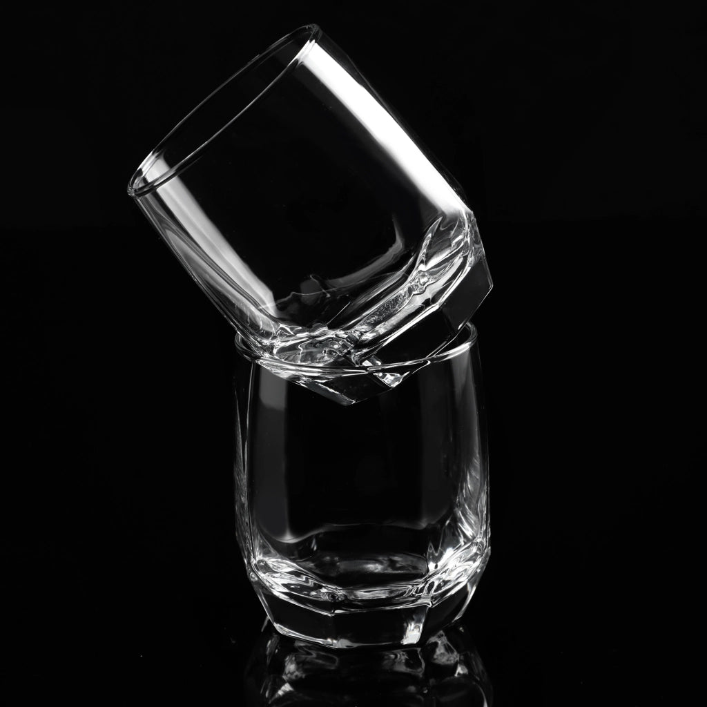 Bicchieri KADAX per bevande, whisky, succhi di frutta, set da 6 bicchieri, 215 ml