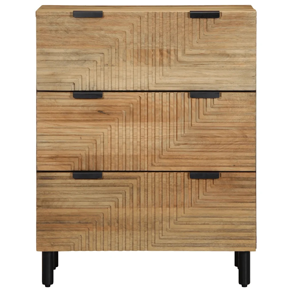 Credenza Marrone 60x33x75 cm in Legno Massello di Mango 4017723