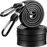 Bungee Cordoni Elastici con Haken, 2 pezzi 100cm, Cinture Esterne per Bagagli, Cinture per Cicli, Motocicli, Auto, Teli, Tende, 100% Latice, Robusti