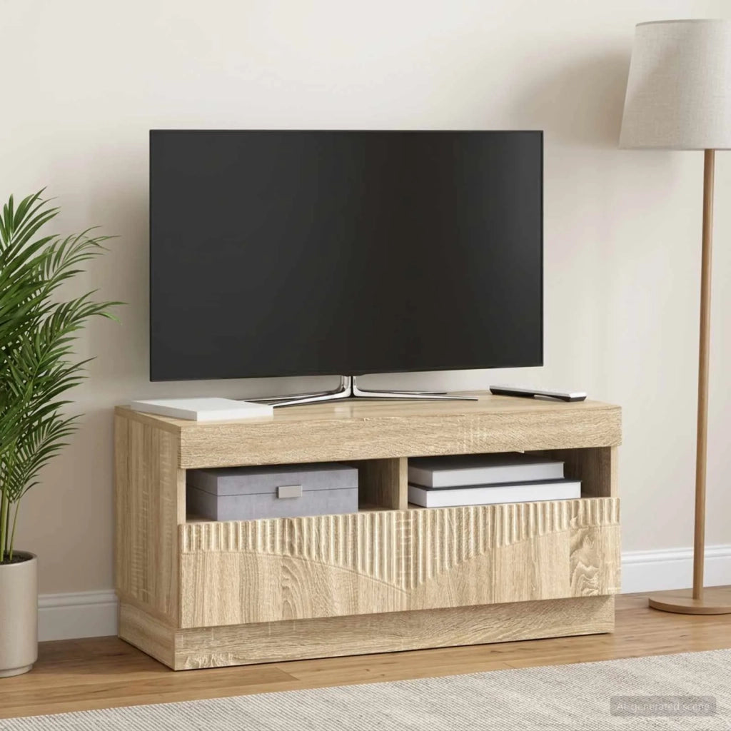 Mobile TV LED Rovere Sonoma Legno ingegnerizzato 897437