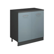 Mobile per mansarda Rion Grigio-blu/Antracite 80 x 83.8 cm senza inclinazione con 2 ante Vicco