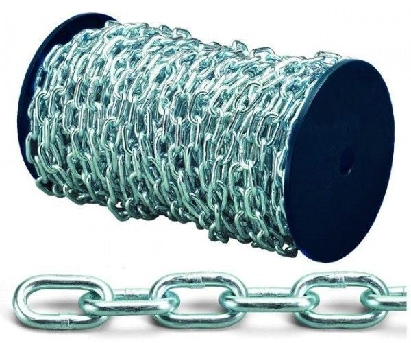 Vigor-Blinky 8011779400580 Catena Genovese Commerciale Zincata Acciaio 25 metri 7.0mm colore Zincato