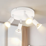 ZMH Faretto da soffitto 4 fiamme GU10 lampada da soffitto in metallo per camera da letto cucina corridoio