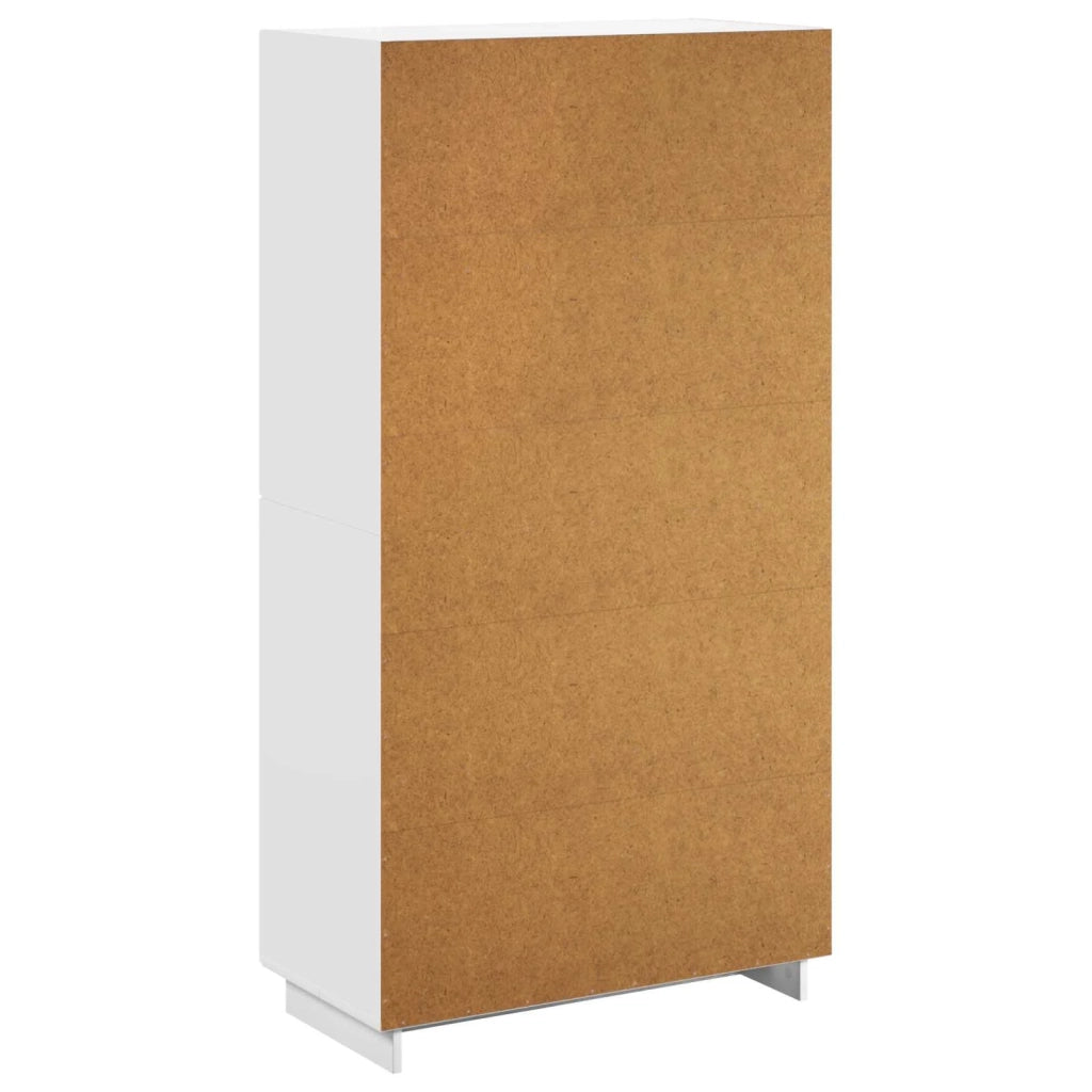 Credenza Bianco Lucido 79 x 41 x 151 cm Legno ingegnerizzato 3433113