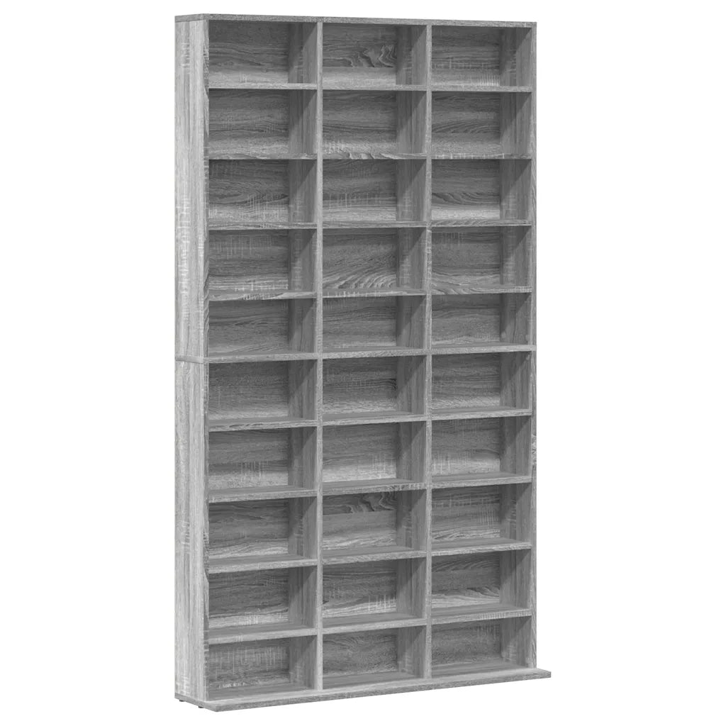 Mobile Porta CD Grigio Sonoma 102x23x177,5 cm Legno Multistrato
