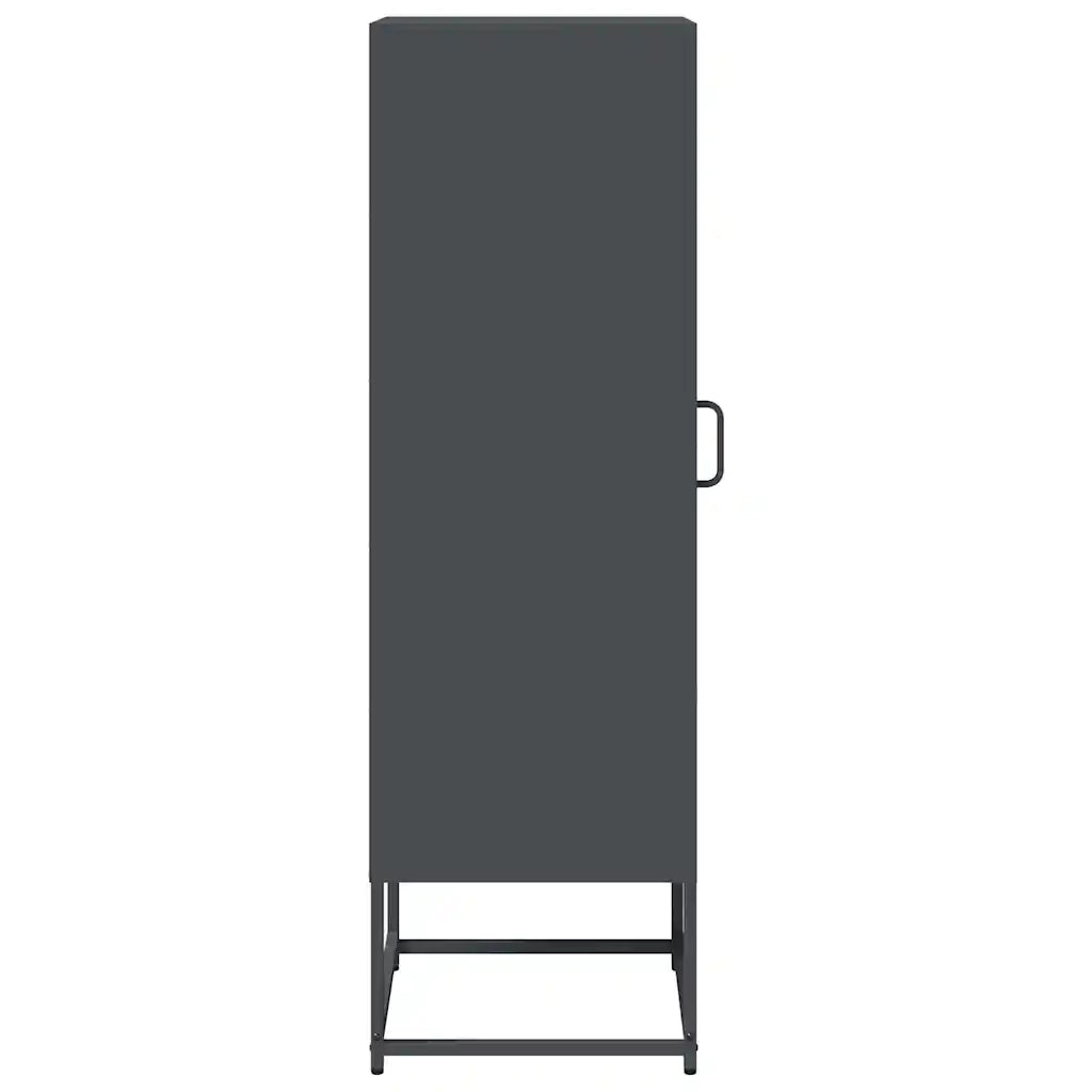 Credenza Antracite 36x39x123 cm Acciaio Laminato a Freddo