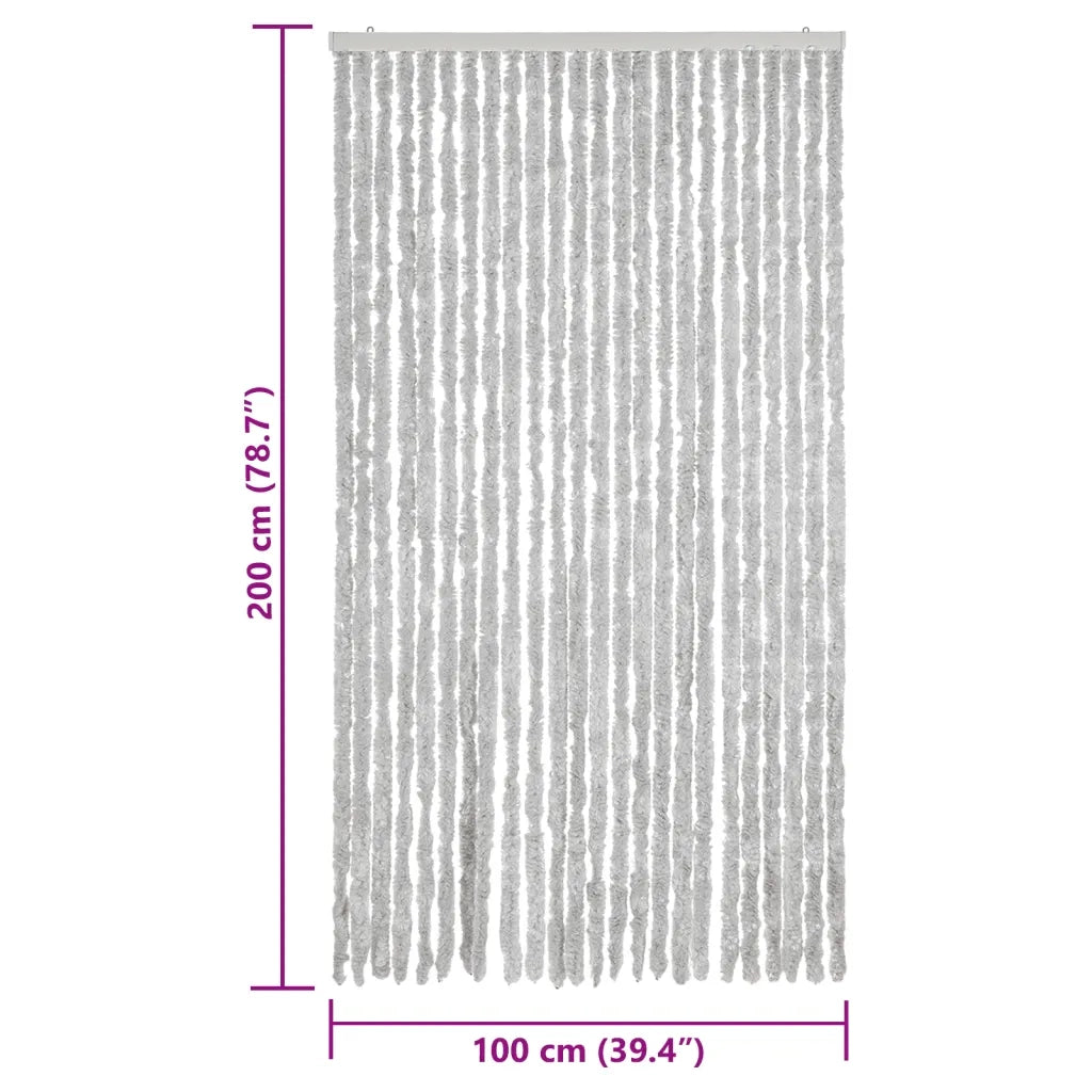 Tenda Antimosche Grigia 100x200 cm in Ciniglia CFW2236403