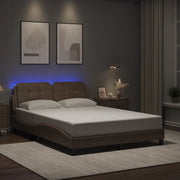 Giroletto con LED senza Materasso Zadar Cappuccino 140x190 cm 3214107