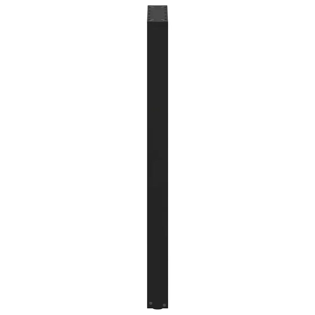 Gambe per tavolo da bar a forma di U 2 pz nere 50x(110-111) cm in acciaio 4013244