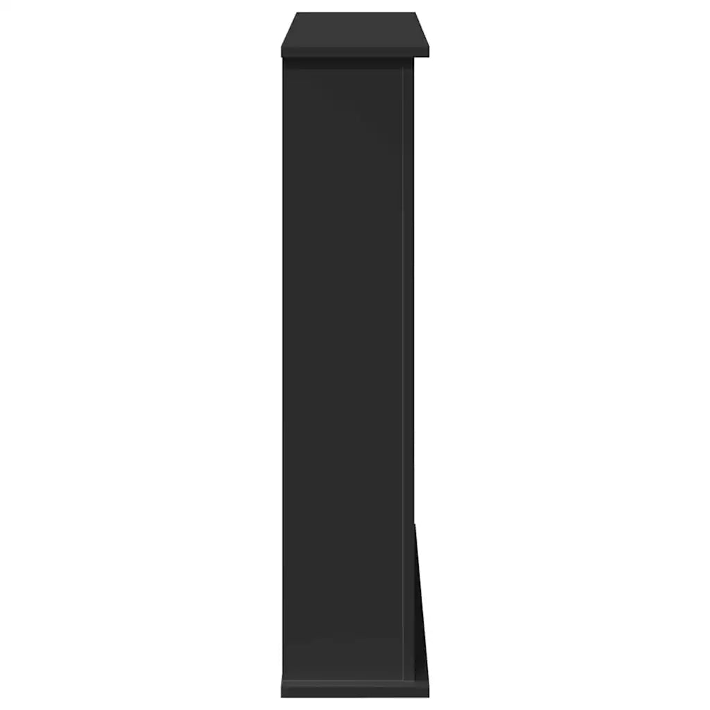 Cornice per Camino Nera 75x20x87,5 cm in Truciolato CFW9342264