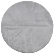 Tappeto del soggiorno | Tappeto IZA a Pelo Corto con Aspetto Scandinavo Grigio ? 100 cm
