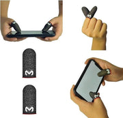 Giochi in Pugna - Manopole anti-sudore per gaming 2 pezzi con risposta al tatto perfetta | Per Pubg, Giochi mobili | Tessuto simile, Ottima aderenza