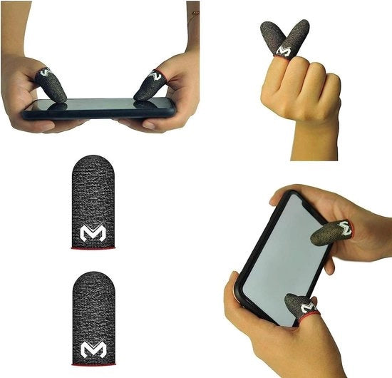 Giochi in Pugna - Manopole anti-sudore per gaming 2 pezzi con risposta al tatto perfetta | Per Pubg, Giochi mobili | Tessuto simile, Ottima aderenza