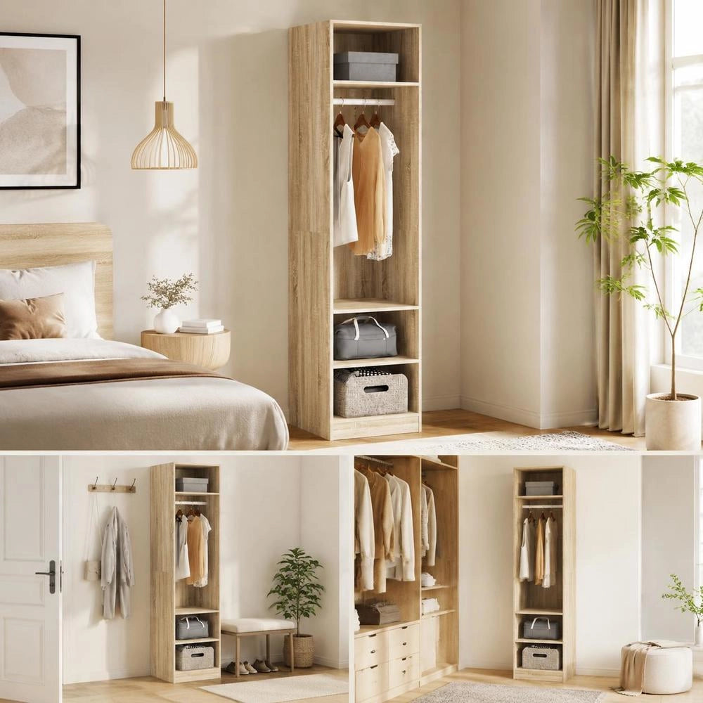 Wardrobe Sonoma Oak 50x50x200 Cm Wood-based Material