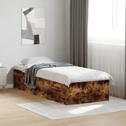 Giroletto-Struttura Letto Rovere Fumo 90x190 cm in Legno Multistrato 321051