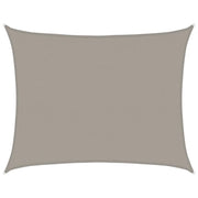 Vela Parasole | Telo Ombra | Vela da ombra 160 g/m2 Rettangolare Grigio Chiaro 6x8 m in HDPE