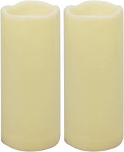 2 pezzi di candela LED acqua resistente a 7 pollici senza fiamma timer per 1000 ore di durata della batteria/flickering batteria alimentata elettricamente grande candela per lampioni esterni per festival decorazione esterna