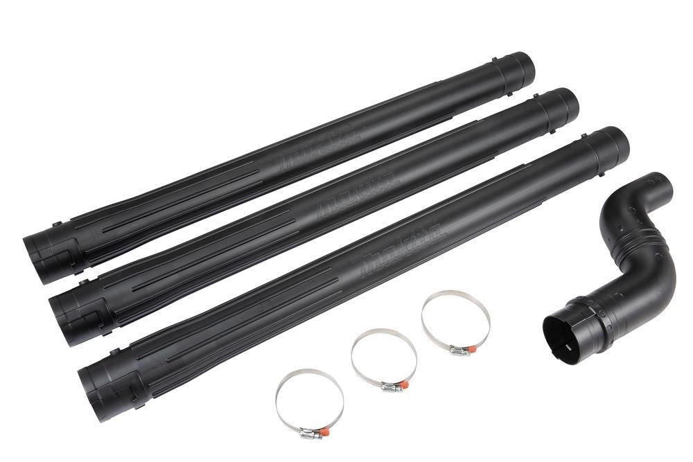 Makita 191B03-8 Kit di Pulizia per Grondaie con 3 Tubi di Prolunga e Terminale Lunghezza Massima 3200 mm Compatibile con Soffiatori Makita DUB184 DUB362 DUB363 colore Nero