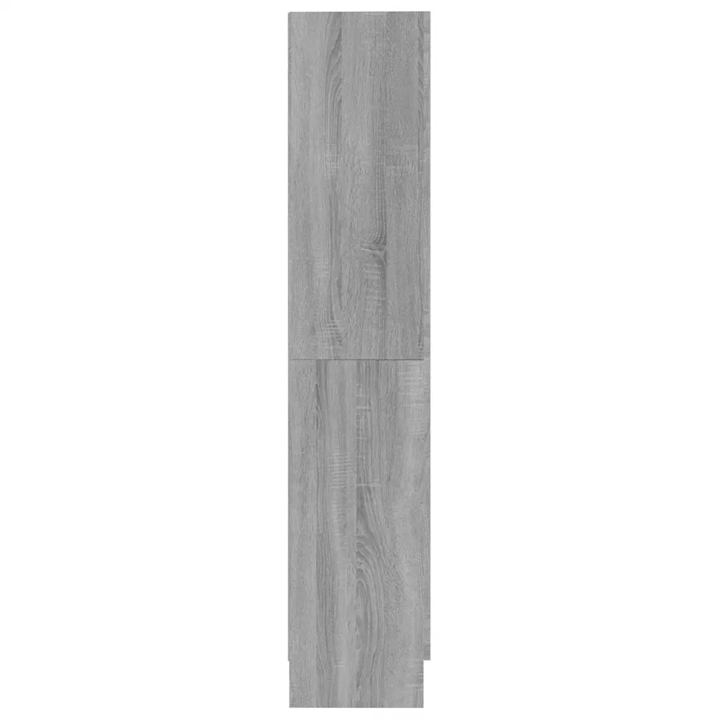 Libreria-Scaffale per Libri-Mobile di Stoccaggio Grigio Sonoma 82,5x30,5x150 cm in Legno Multistrato