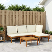 5 pcs Legno massiccio di acacia e corda Naturale 3407764