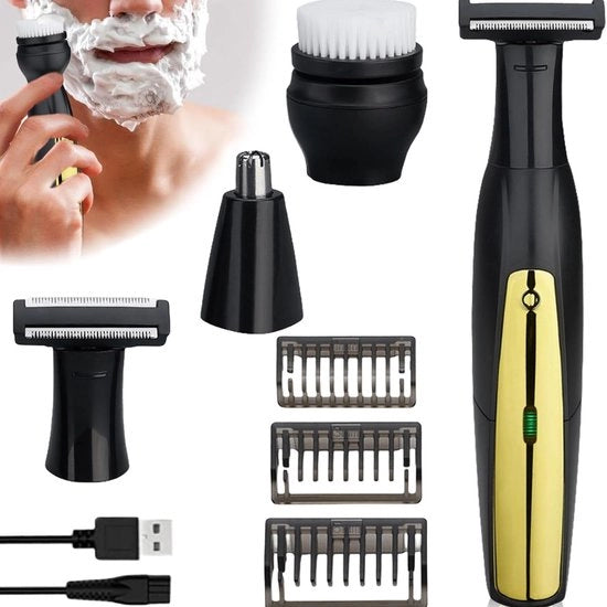 Kit di Trimmer per Barba e Corpo - Multigroomer - Trimmer per Barba e Corpo - Groomer per Corpo - Trimmer Multifunzione