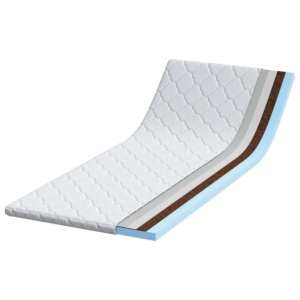 vidaXL Guanciali per materassi Bianco 80 x 200 cm Schiuma PU