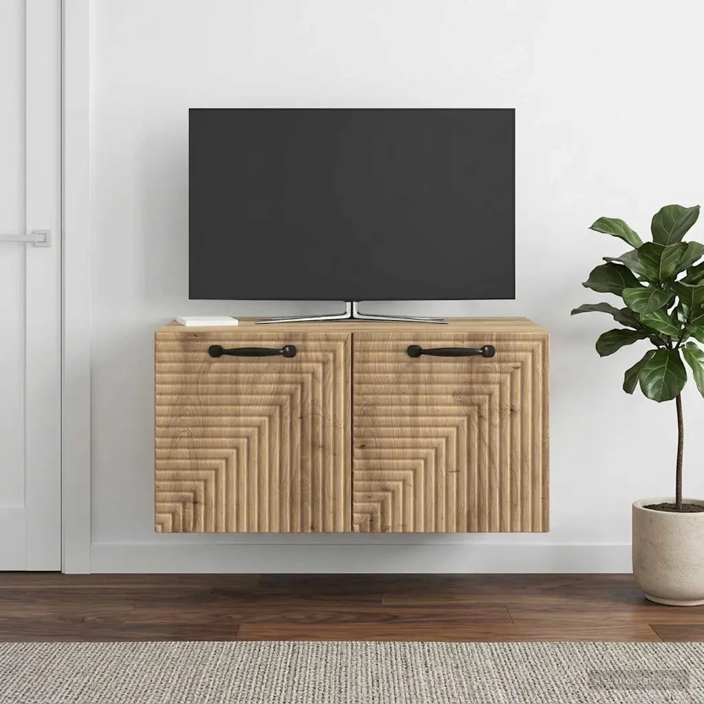 Mobile Porta TV da Muro 59,5 x 41 x 30 cm Rovere Artigianale 898684