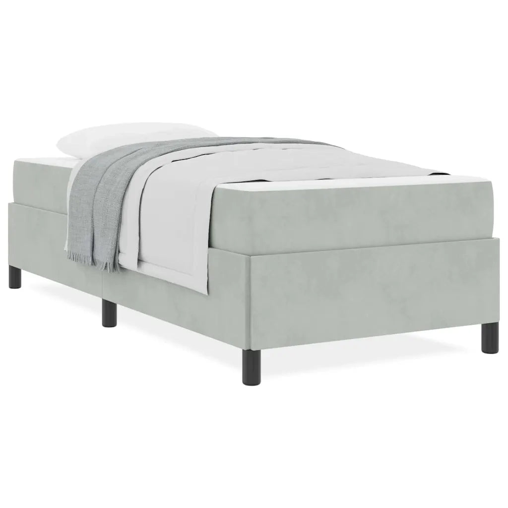 vidaXL Struttura del letto Grigio chiaro, Grigio e Bianco 90 x 200 cm