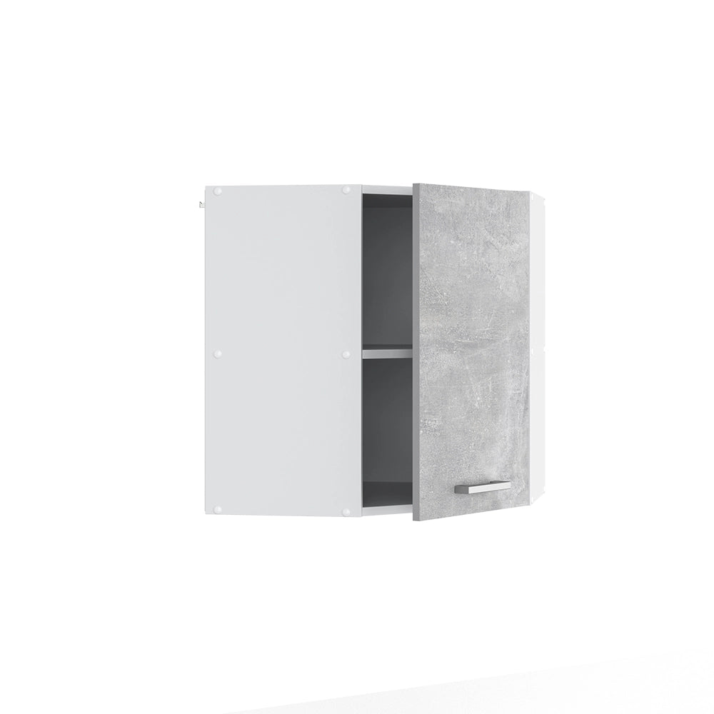 Mobile angolare da cucina R-Line Calcestruzzo/Bianco 57 cm Vicco