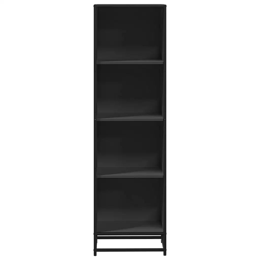 Libreria Nera 40x35x139 cm in Legno Multistrato 849124