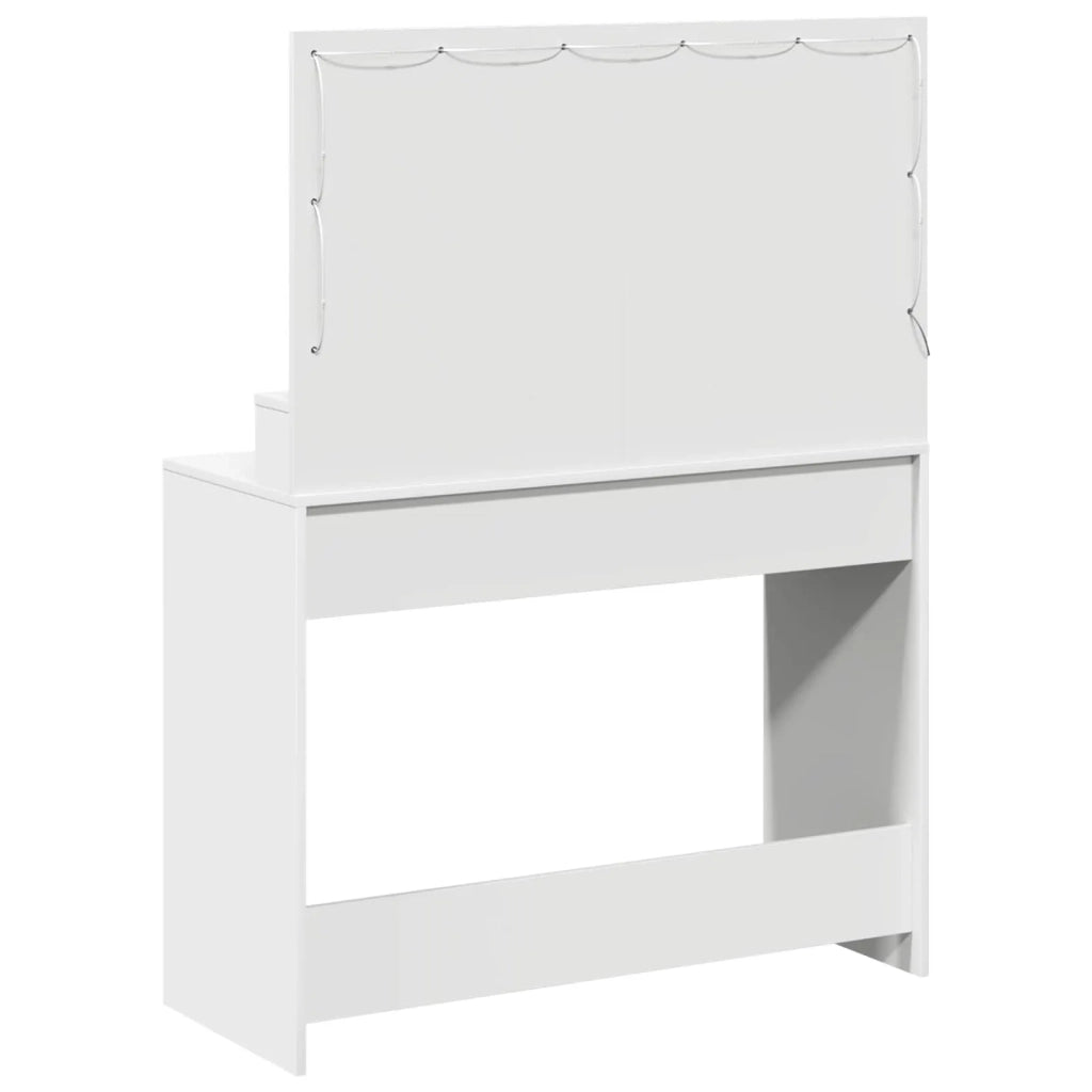 Toeletta | Tavolo da Trucco Bianco 100 x 41 x 135 cm Legno multistrato