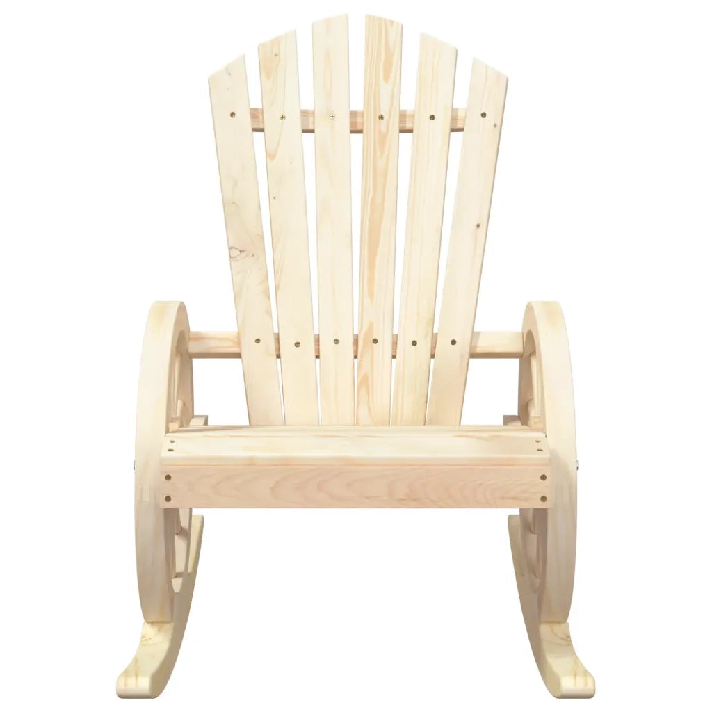 Sedie a Dondolo Adirondack 2 pz in Legno Massello di Abete 3207119