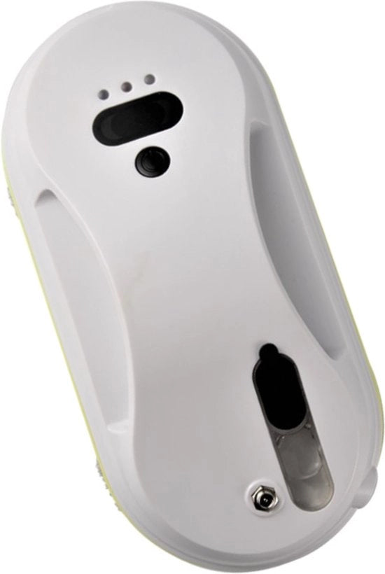 Racchetto magnetico per lavaggio finestre - Pulitore finestre robotico - Grande forza di aspirazione - Raccoglitore di nebbia per finestre - Con telecomando a distanza - Bianco