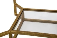 Tavolinetto Double Marble Cm 47X47X60