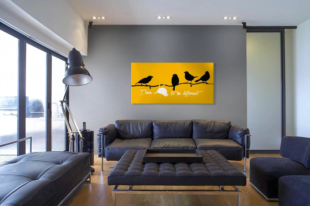 DARE TO BE DIFFERENT Quadro stampa su Canvas montato su telaio in legno Misura: 140x70 cm