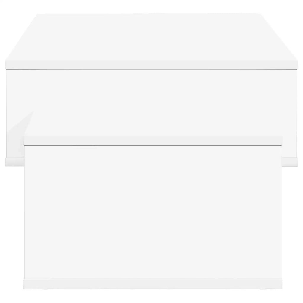Tavolino da salotto | Tavolino da caff¨¨ | Tavolino da Soggiorno Bianco 105 x 50 x 32,5 cm Legno multistrato