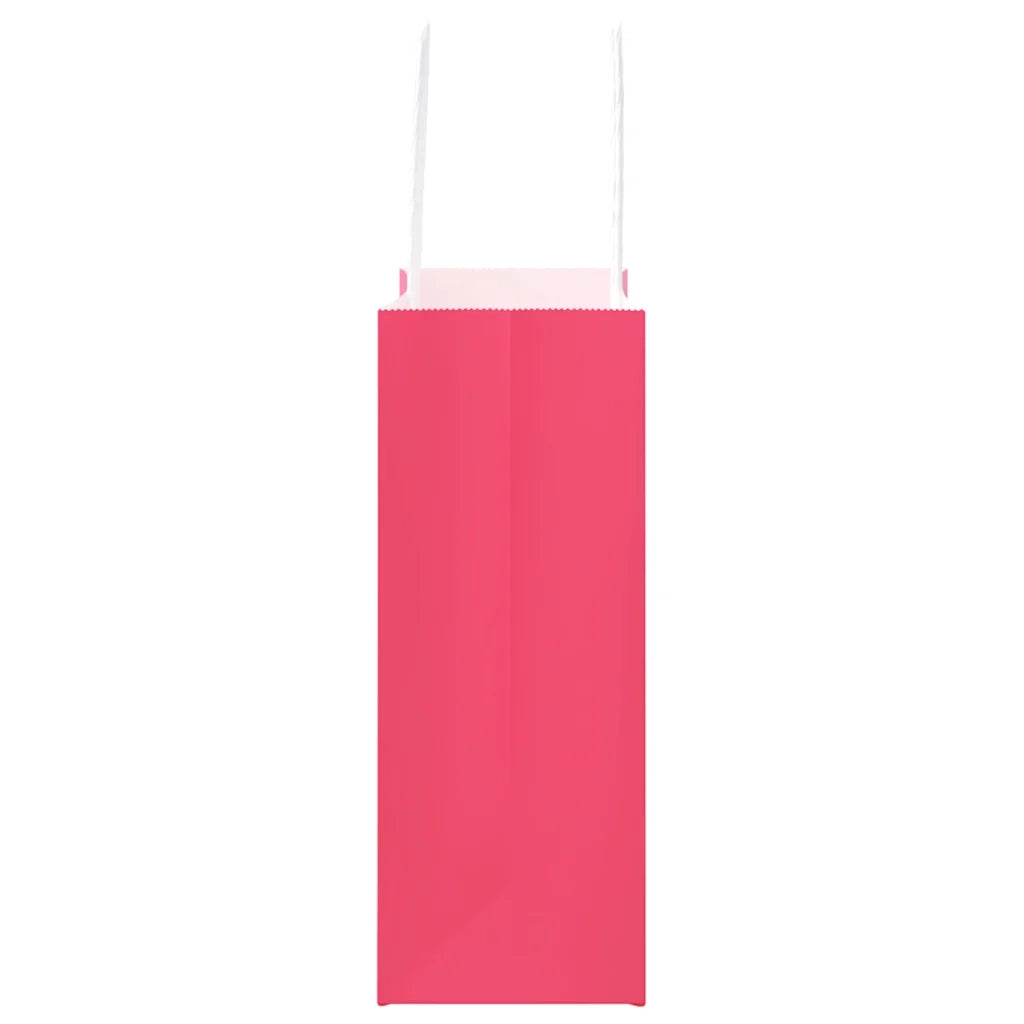 Sacchetti di Carta 50 pz con Manici Rosa 18x8x22 cm 4101656