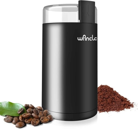 Molitore Elettrico per Fagioli e Spezie - Raschiera in Acciaio Inox con Manopola di Facile Utilizzo
