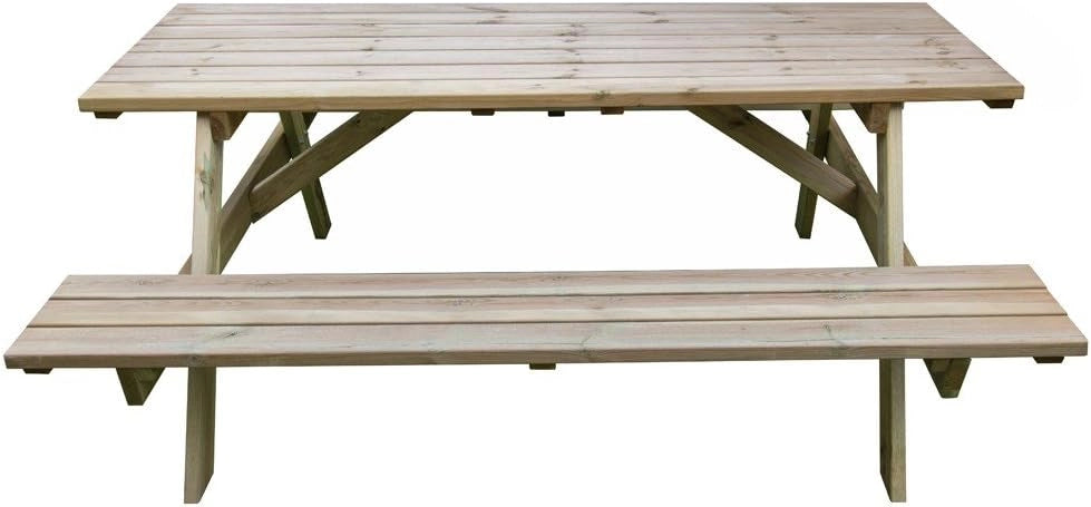Tavolo da picnic in legno con 2 panche ? 180x70x71 cm ? Pino impregnato
