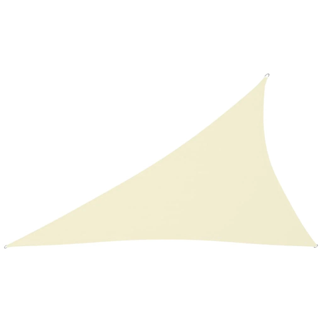 Vela ombreggiante/ombrellone triangolare in tessuto Oxford 4 x 5 x 6,4 m crema 02_0009899