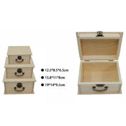 Trade Shop - Set 3 Scatole In Legno Decoupage Tris Matrioska Scatola Cofanetto Ly-3006 -