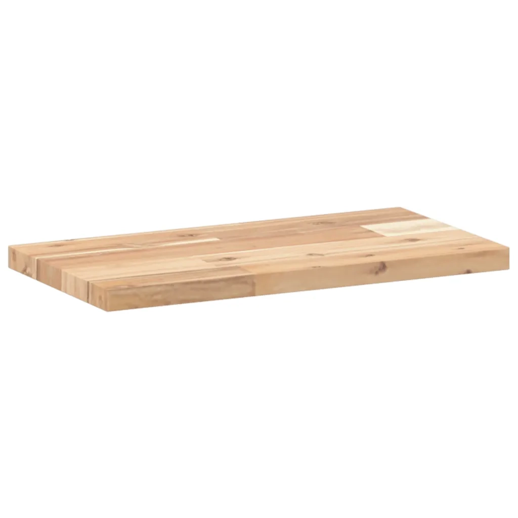 Piano per Tavolo 60x20x2cm Rettangolare Legno Massello Acacia