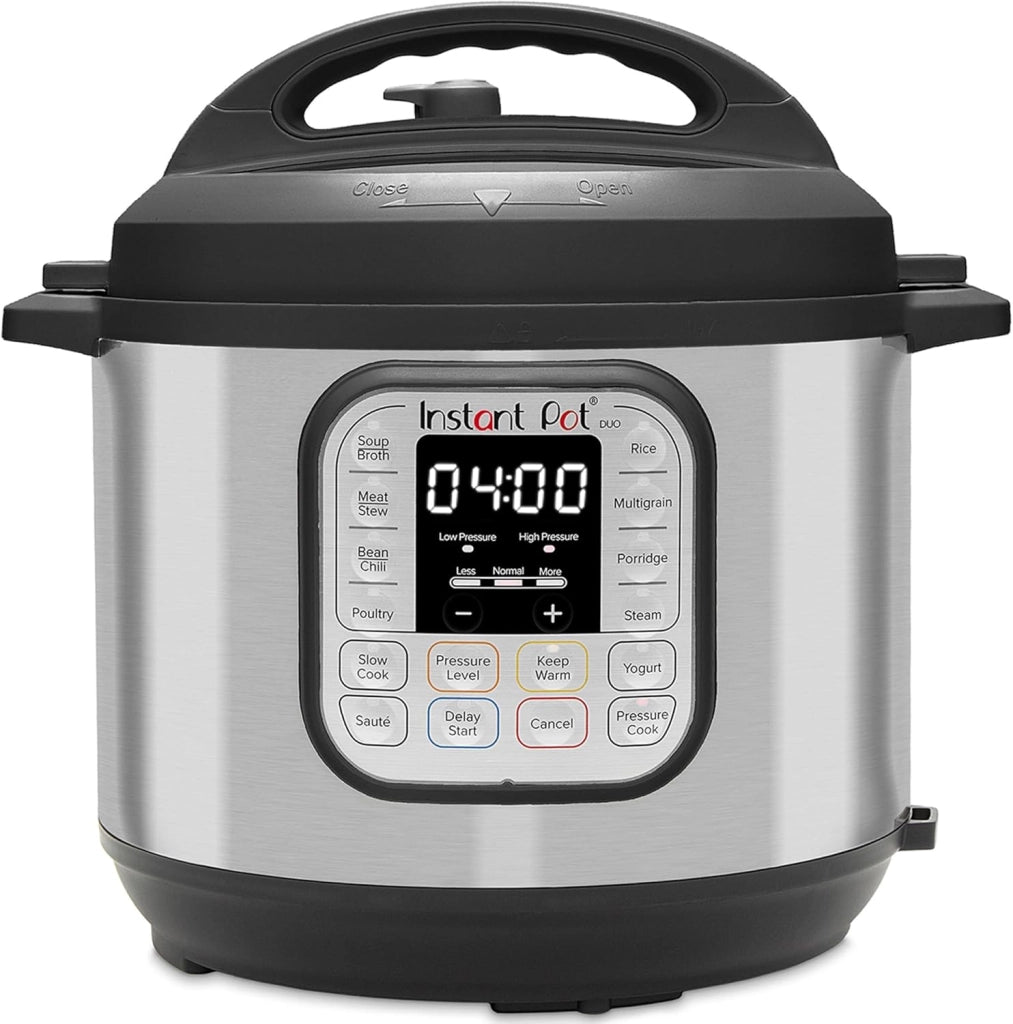 Instant Pot Duo 80 7 in 1 Pentola a Pressione Elettrica/ Vaporiera / Scaldavivande in Acciaio Inossidabile, Adatta a Cucinare Riso, Zuppa, Verdura e Yogurt a Cottura Lenta, 8 L