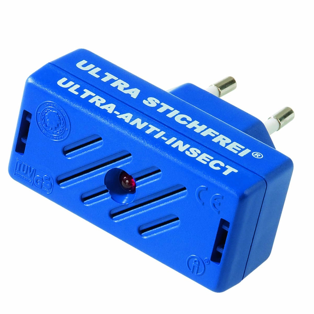 Repulsore di zanzare a ultrasuoni compatto plug-in da 230V Blu Isotronic
