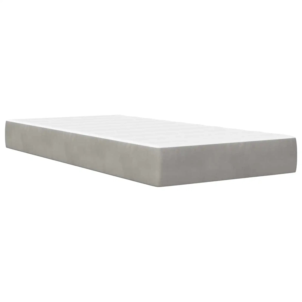Struttura letto con materasso-Giroletto Grigio chiaro 100 x 200 cm 800010