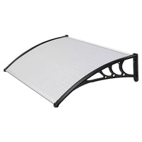 Pensilina Tettoia in Policarbonato Alveolare Satinato 120x100 cm