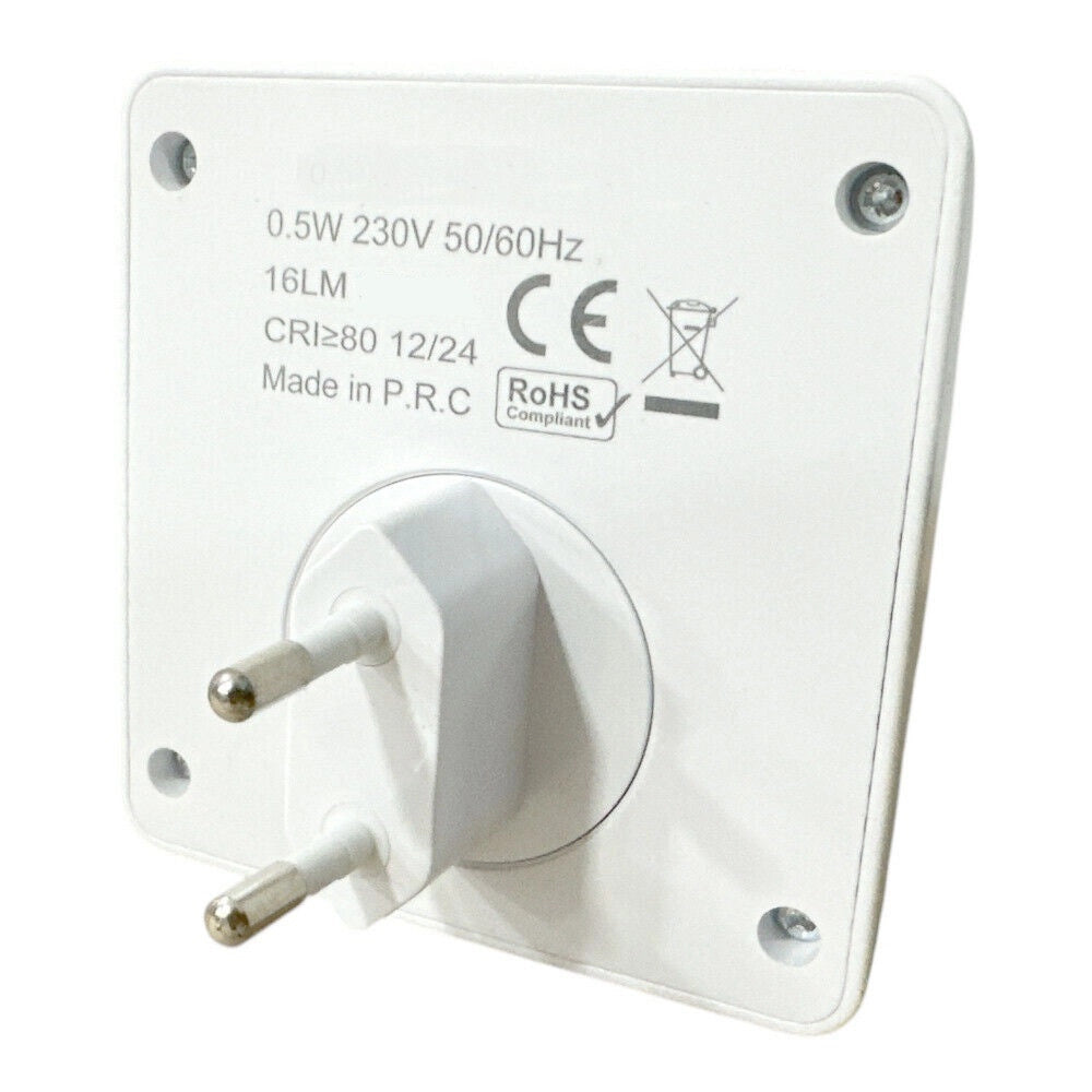 Trade Shop - Luce Notturna A Led 0.5w Con Accensione Touch Lampada Con Spina Punto Luce Xgcmd-004 -