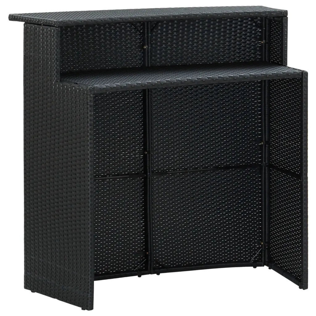 Set Bar da Giardino 4 pz con Cuscini Nero cod mxl 40790